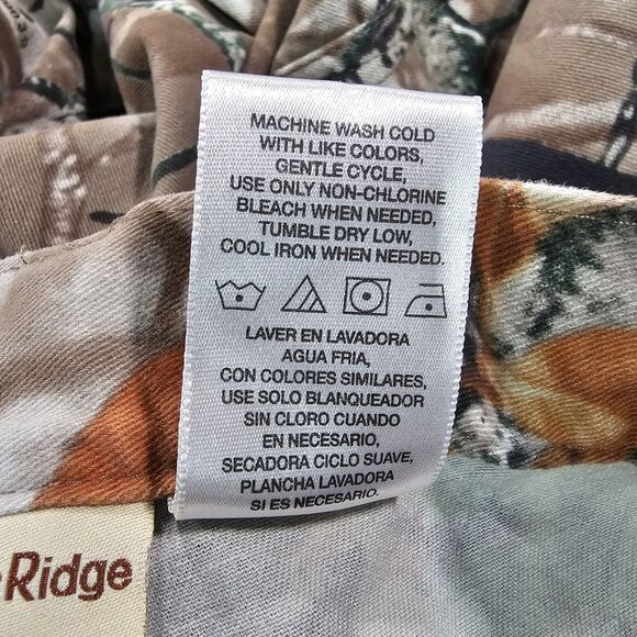 Outfitters Ridge MENS L 36-38 Camo Fusion 3D Cargo Jeans Pants Brown - Picture 9 of 10